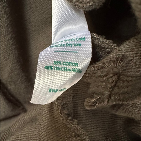 Marine Layer | Rory Zip Sweatshirt in Olive Size S - Picture 11 of 13